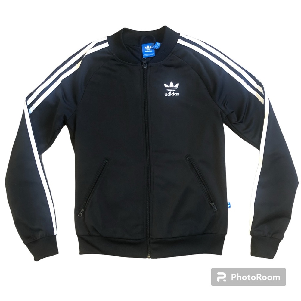 Adidas superstar Black Jacket with White Logo